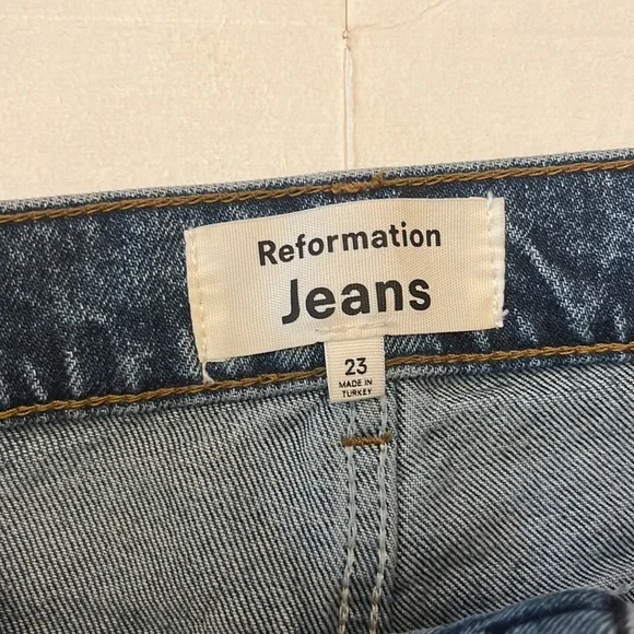 Reformation High Rise Jeans - Blue - Picture 3 of 7